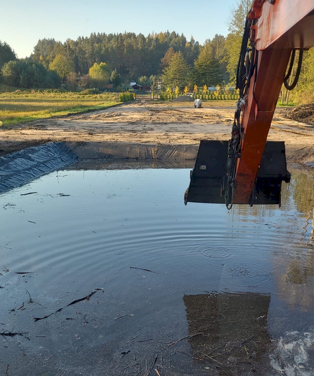 Kopanie stawów, oczek wodnych i zbiorników retencyjnych